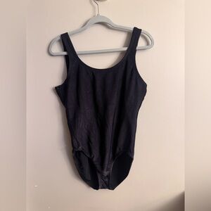 Catalina Ribbed One-Piece Swimsuit / Bodysuit – Black – Women’s